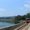 海沿いの駅のホーム(^^)/