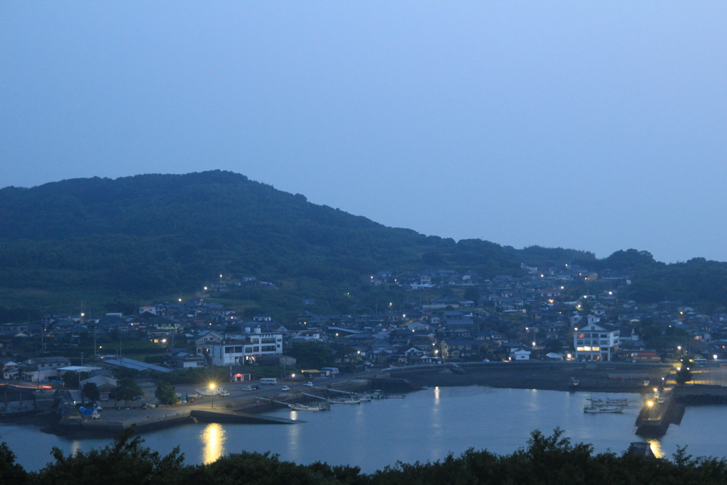 夜明け前の漁港(^^)/