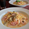 海老とベーコンのクリームパスタ(^^)/