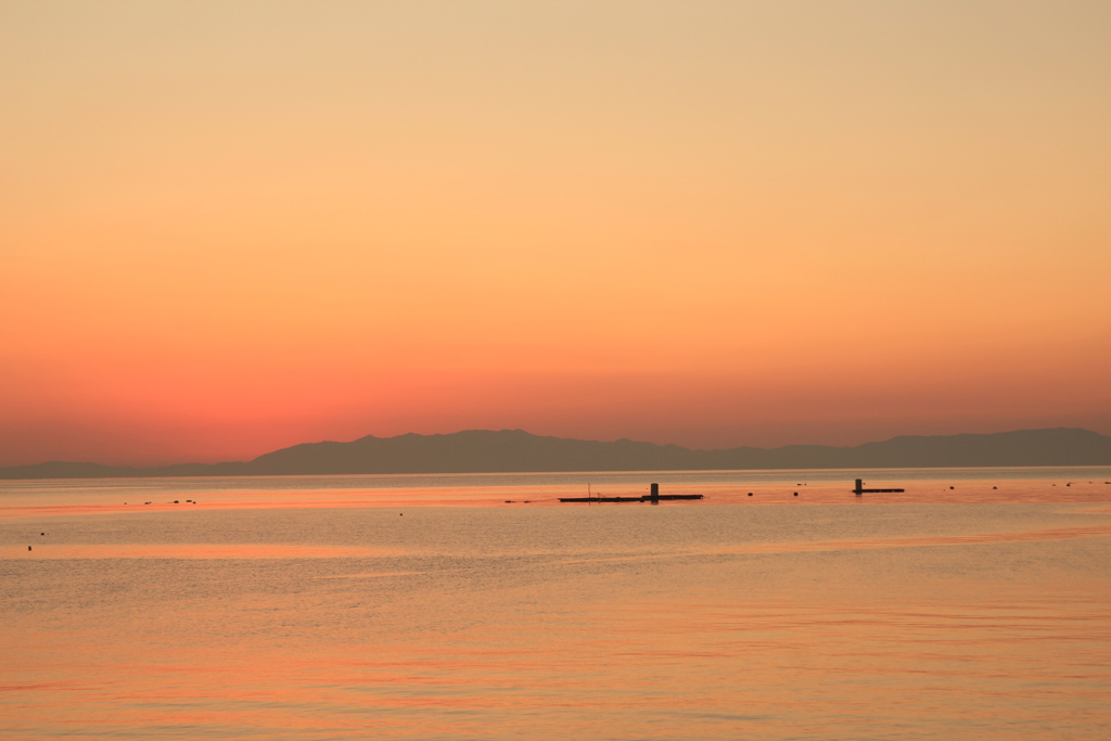 夕焼けの海(^^)/