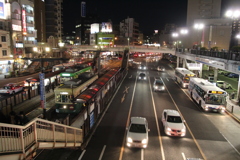 長崎駅前の夕景