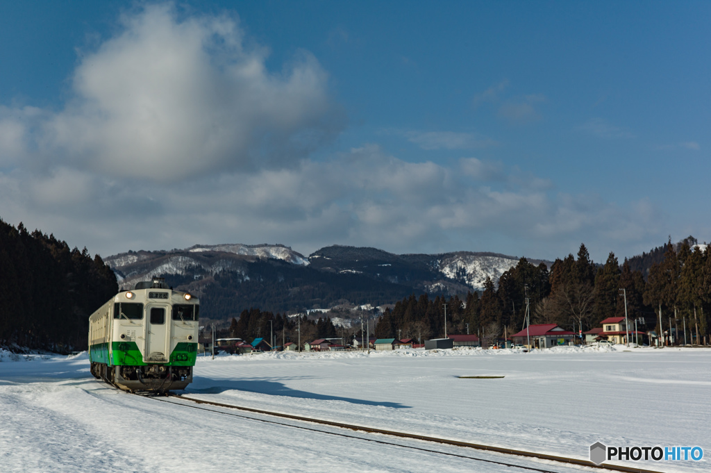 雪原からの今日のソラ