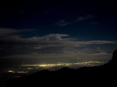 燕山荘からの夜景