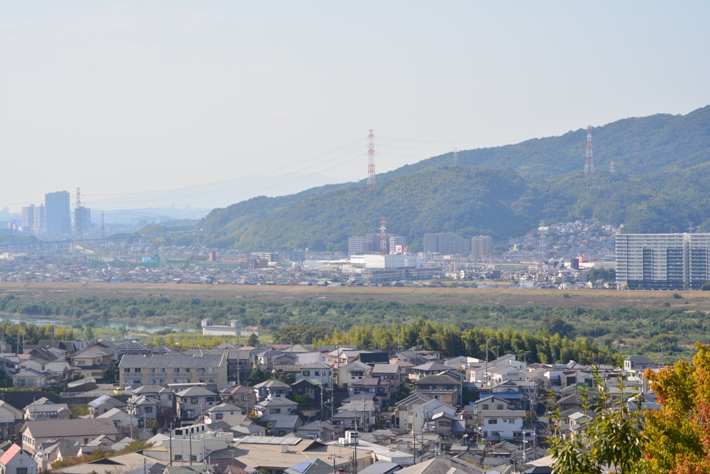 京都八幡市から天王山系1