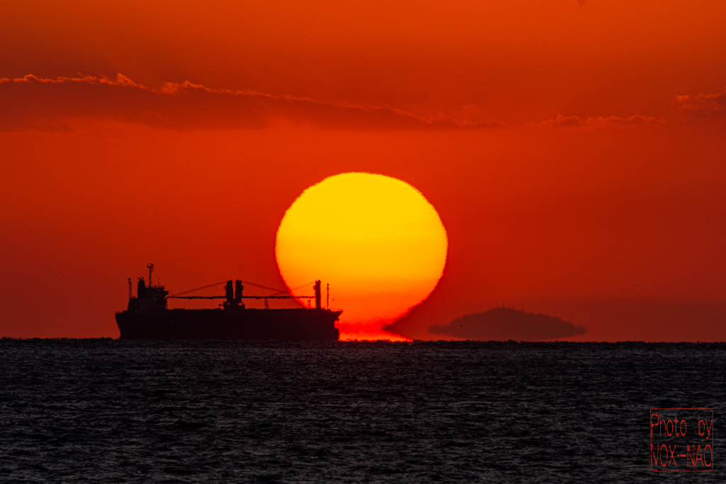 だるま夕陽