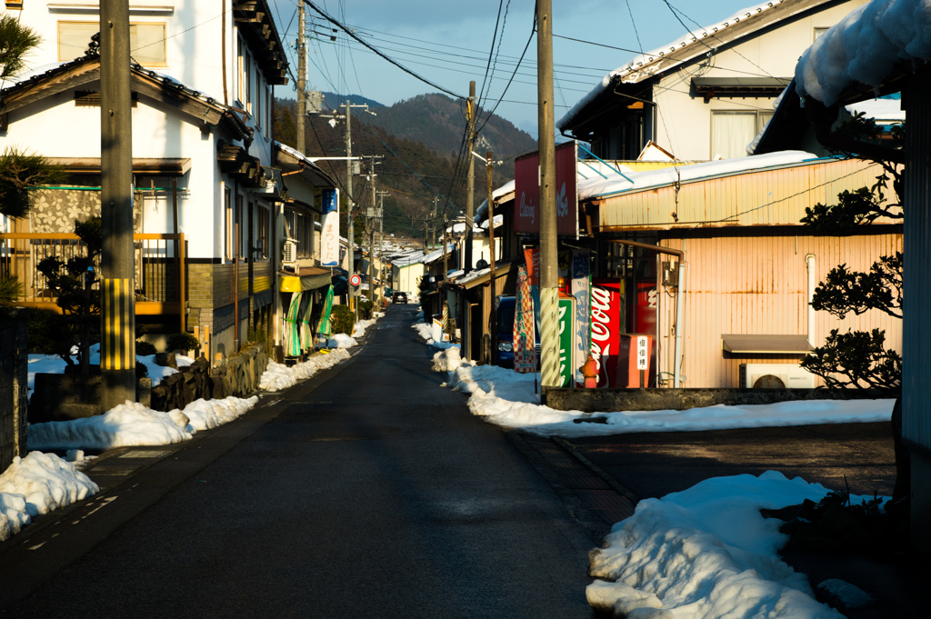 関宮の街並み