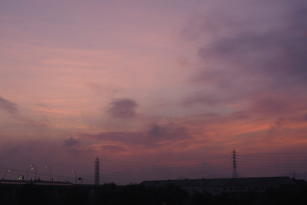たつのの朝焼け