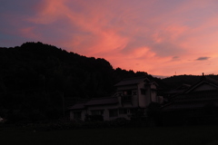 夢前での夕焼け