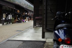 スクーターと奈良井宿