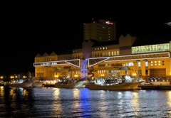 釧路フィッシャーマンズワーフの夜