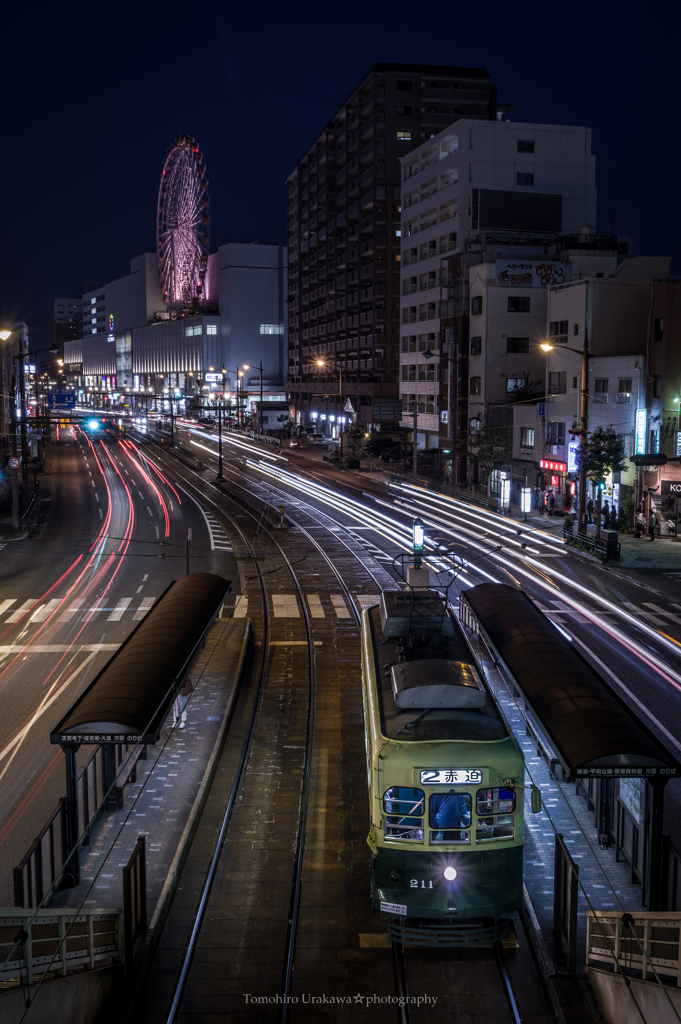 路面電車の走る町