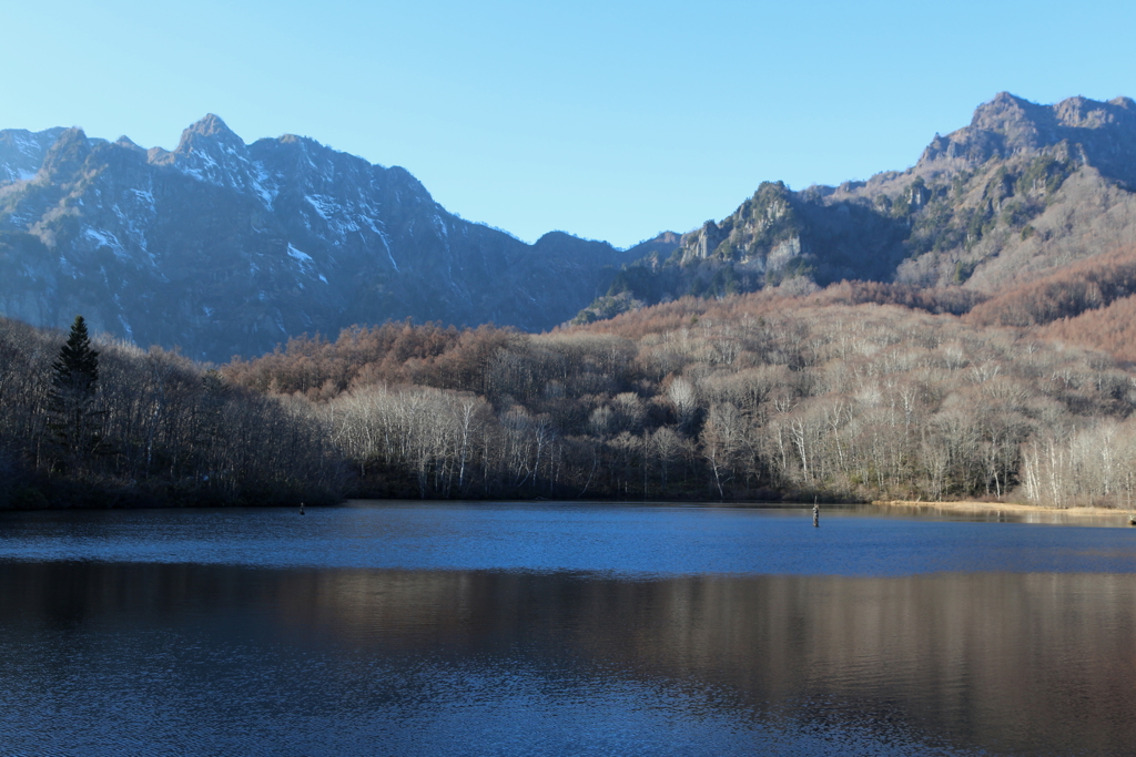 鏡池より戸隠山　