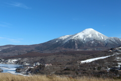 蓼科山と白樺湖