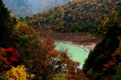 高瀬渓谷の秋