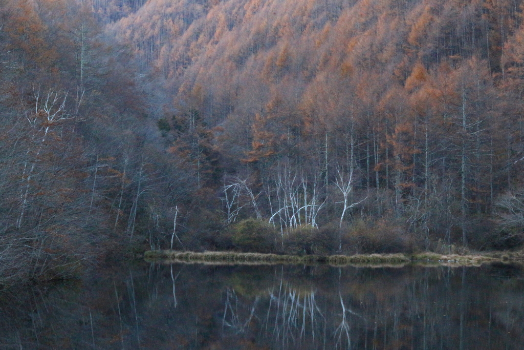 静寂のダム湖