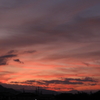 真っ赤な夕日