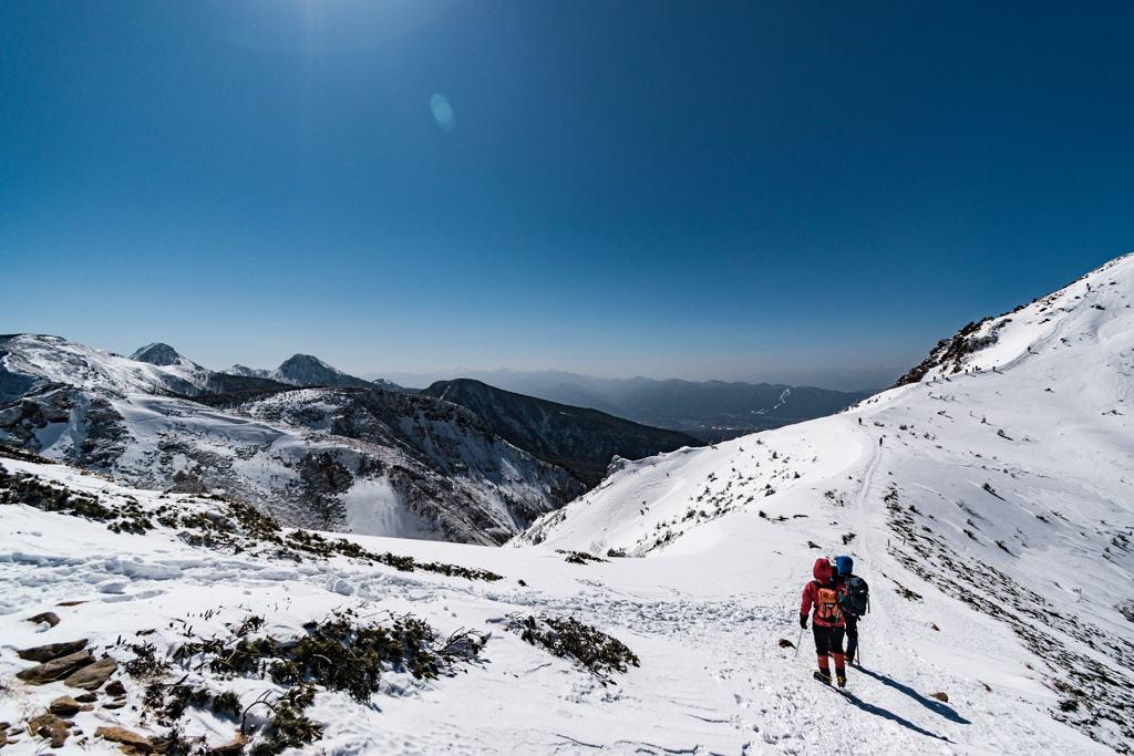 雪上散歩