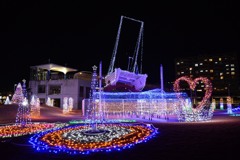 大蔵海岸ハートフルイルミネーション