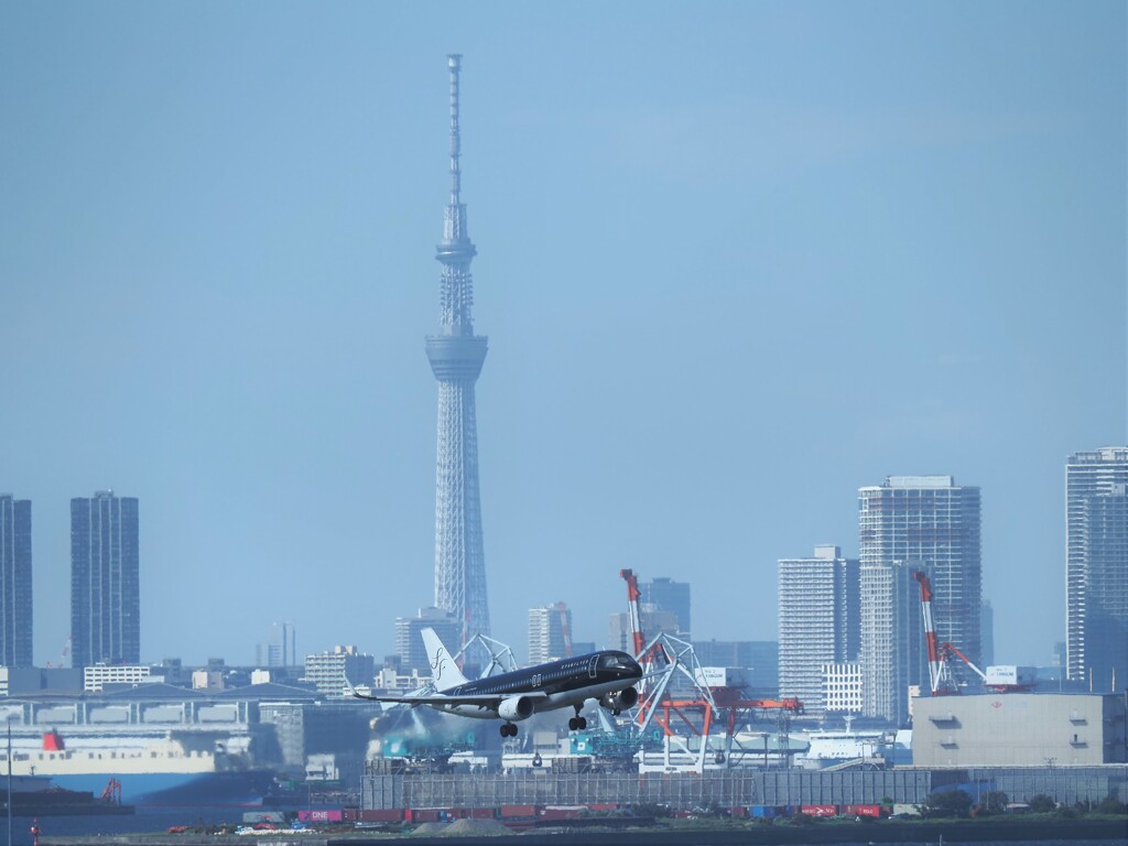 羽田新ルートとスカイツリー