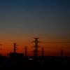 今朝の明け空