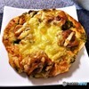 チキンアスパラバジルソースパン