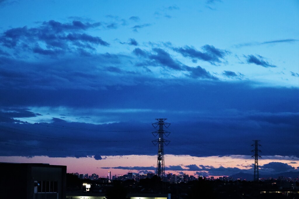 東京夕刻遠景