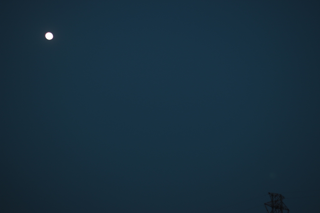 陽の落ちたベランダから