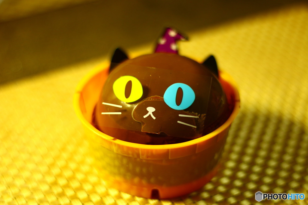 黒猫のチョコムース