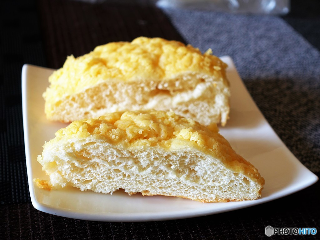 メロンパンの断面