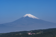 山中城西櫓より富士山を望む