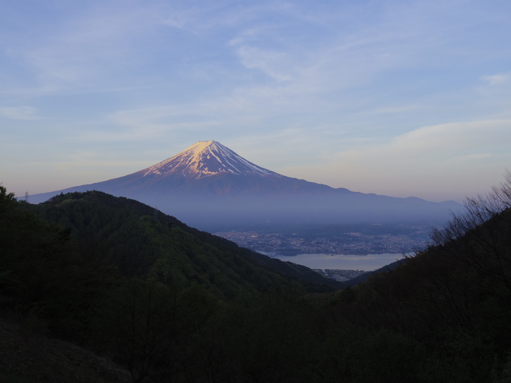 富士の朝焼け