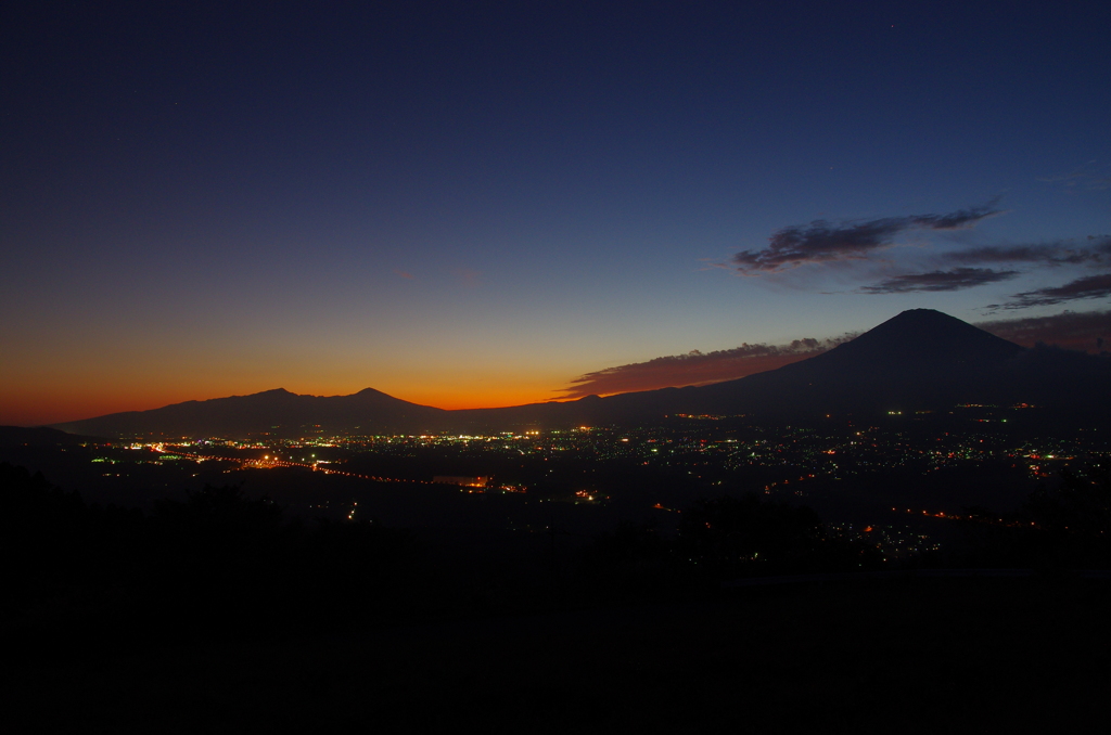 富士夕焼け