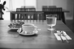 カフェで昼食