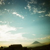 富士山のある夕景