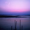 湖と夕暮れ