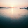 夕方の水面