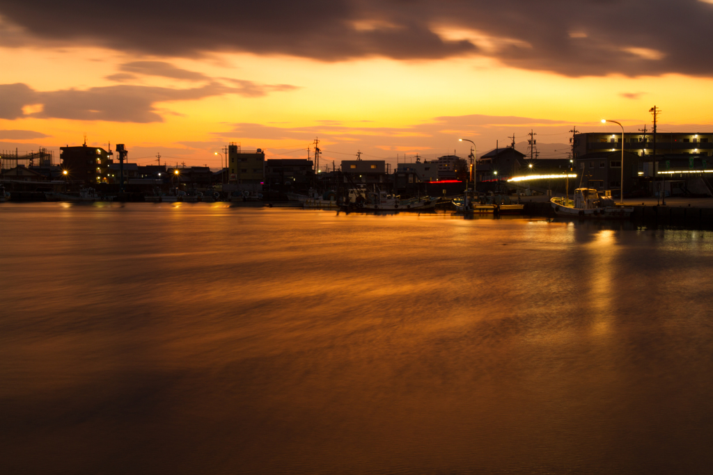 白子港_夕景