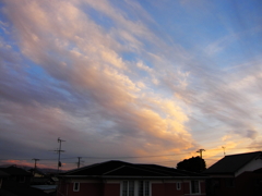 うちからの夕暮れ