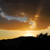 帰り際の夕陽