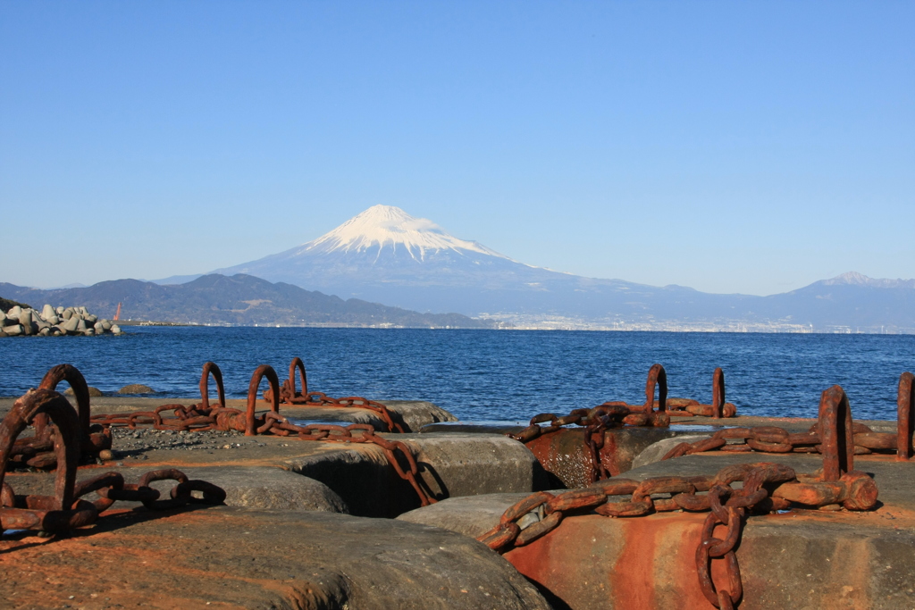 三保の富士山景　５