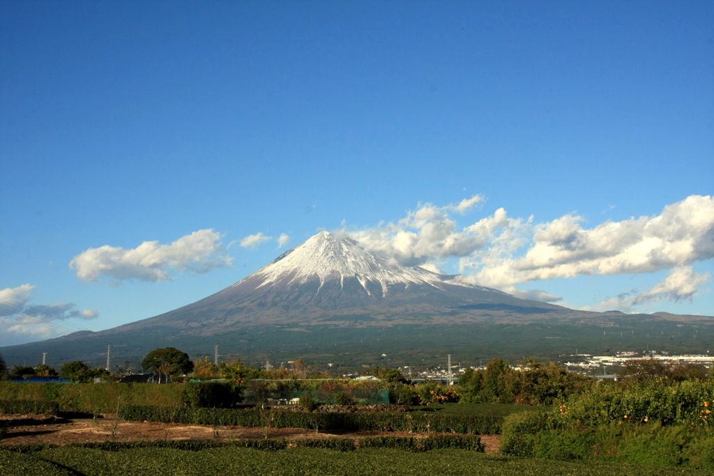 秋の富士山景　１