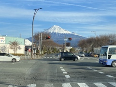 信号待ちで富士山　10