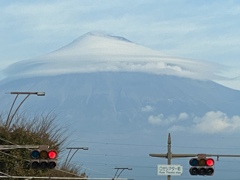 信号待ちで富士山　5