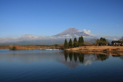 田貫湖の富士景　2