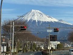 信号待ちで富士山　11