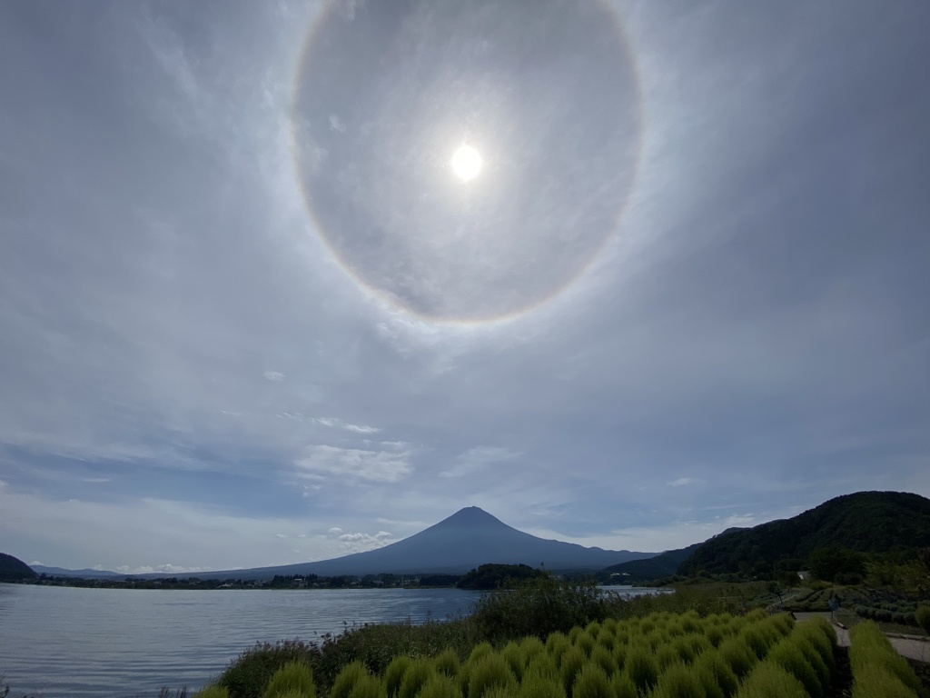 富士山と日暈2