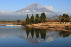 田貫湖の富士景　1