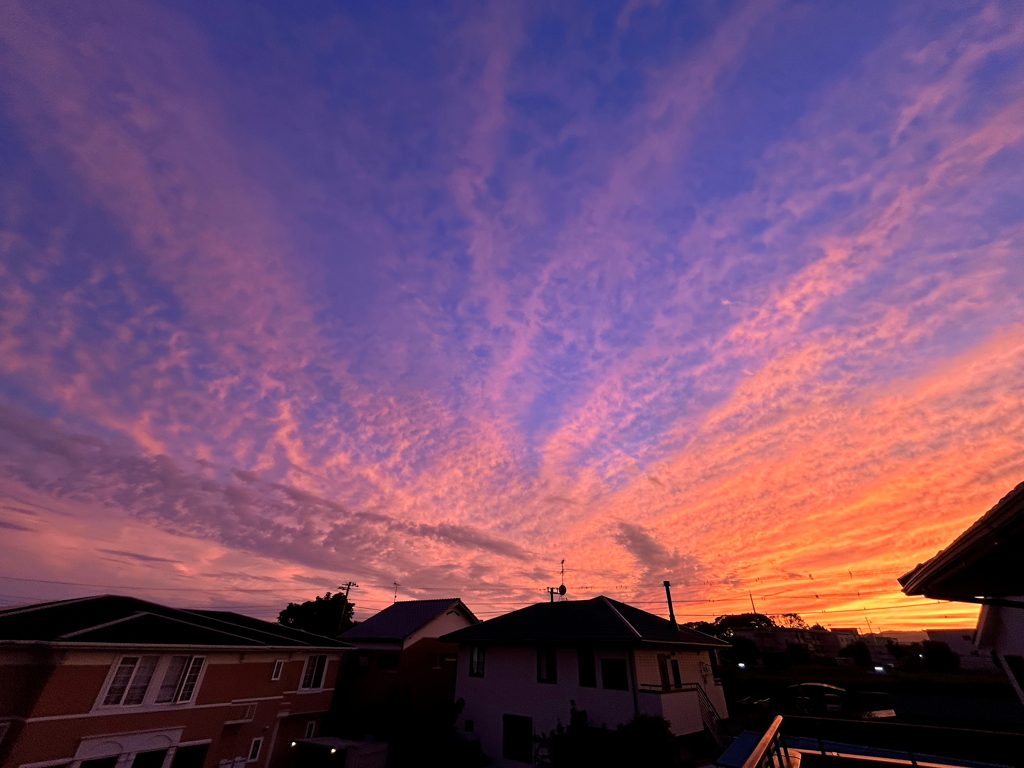 今日の夕焼け