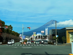 信号待ちで富士山　26