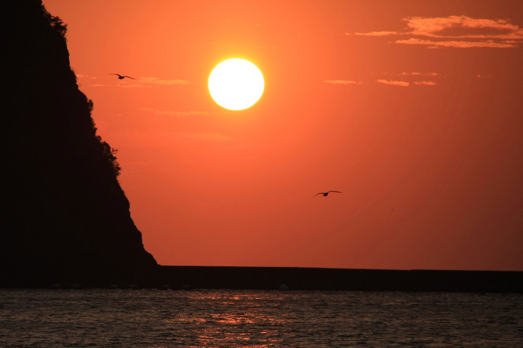 太田子海岸　夕景　５